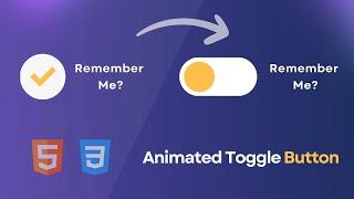Toggle Button Using HTML And CSS |  Custom Checkbox