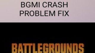 HOW TO FIX CRASH PROBLEM IN BGMI