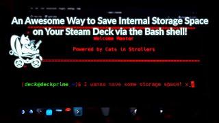 Use a Bash Script to Save Internal Storage Space on your Steam Deck!