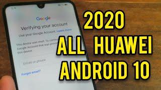 ALL Huawei Android 10 Q, Remove Google Account, Bypass FRP. Without PC!!!