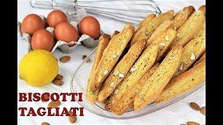 BISCOTTI TAGLIATI | biscotti da inzuppo | senza burro e senza latte | Ricetta semplice e veloce