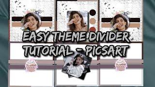 Theme divider tutorial :) easy & simple - PicsArt