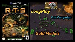 Army Men: RTS - Longplay (Gold Medals) Campaign Full game Walkthrough (No Commentary) (Gamecube,Ps2)