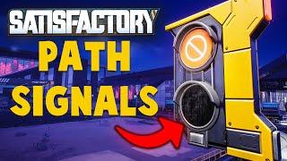 Train Path Signals EXPLAINED and MORE..!! in Satisfactory