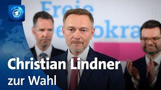 Bundestagswahl: FDP-Chef Lindner zu Hochrechnungen