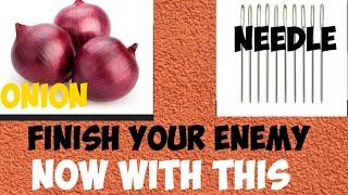 How I destroyed My Strongest Enemy with Onion and Needle #usa ,#enemy ,#onion