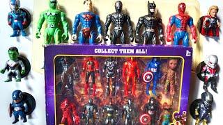 SUPERHERO AVENGERTS STORY,, Unboxing 16 , venom, spiderman, captain america, batman, superman$100USD