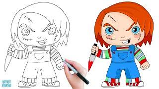 How To Draw Chucky Step By Step | Ipad Or Paper