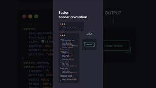 CSS Button Border Animation Design | CSS Border Animation