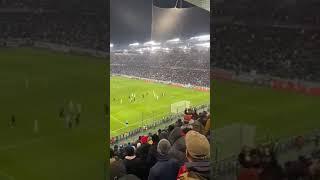 Legia - Spartak Moscow, 0:1. Last minute penalty. Spartak fans reaction. 09.12.2021.