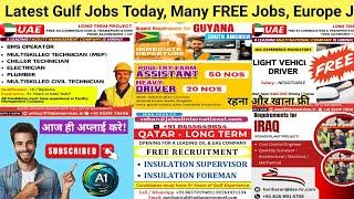 LATEST Gulf Jobs today! Many FREE Jobs! Europe jobs, Iraq jobs, America jobs, job, online interviews