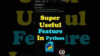 Super Useful Feature in Python Dictionary #python #coding #programming