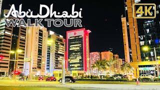 Walking in Abu Dhabi at Night | City Tour 2021 [4K]