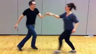 Michael Seguin and Sarah Sullivan teach fast lindy