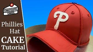 Baseball Hat Cake Tutorial Phillies Baseball Cap