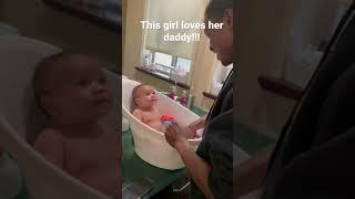 Bathtime with Daddy!