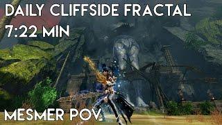 Gw2 [qT] Daily Cliffside Fractal(T4-82) 7:22 min | Mesmer PoV