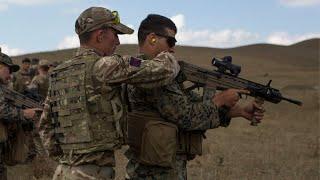 US Marines and British Soldiers Swap Weapons | Agile Spirit 19