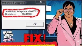 GTA Vice City  Unhandled exception error FiX.