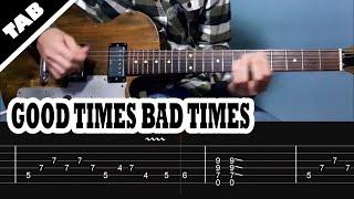 Good Times Bad Times - Led Zeppelin | Guitar TAB | Lesson | Tutorial