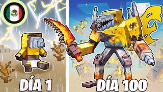 ¡Sobreviví 100 DÍAS como el ÚLTIMO TITÁN en Minecraft HARDCORE!