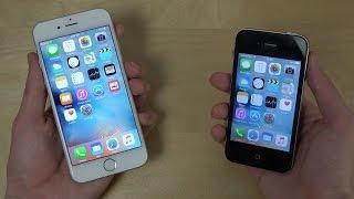 iPhone 6 iOS 9 Beta 5 vs. iPhone 4S iOS 9 Beta 5 - Speed Test!