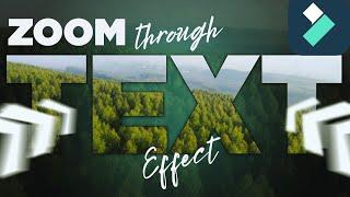 Filmora 12 Editing Tips | How to Create Zoom through Text Effect? | #filmora