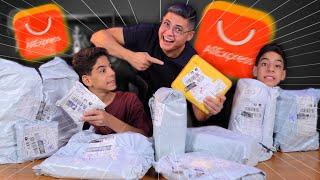 IMPORTEI UMA CARRADA DE COISAS DA CHINA no AliExpress! SUPER UNBOXING com Miguel e Gabriel