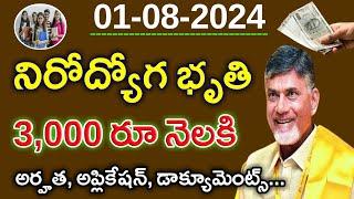 Nirudyoga Bruthi in andhra pradesh 2024 | Nirudyoga Bruthi Scheme updates || Yuva Nestham scheme