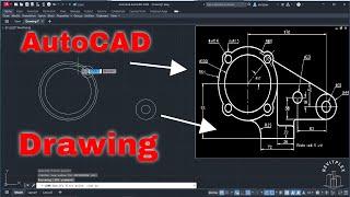 11th drawing for practice in AutoCAD | Drawing practice in AutoCAD