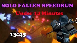 [13:45] SOLO FALLEN SPEEDRUN Under 14 Minutes || Tower Defense Simulator