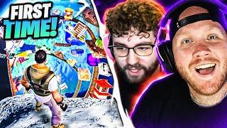 TIM REACTS TO JEV FIRST TIME PLAYING ONLY UP IN FORTNITE