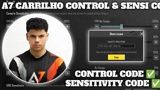 (2024) A7 CARRILHO PUBG SENSITIVITY CODE 3.3/ A7 CARRILHO CONTROL SETTINGS CODE 3.3/ CONTROL ZONE