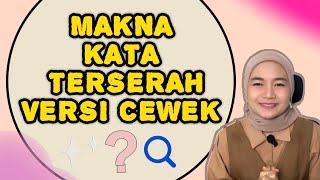 Makna Kata Terserah Versi Cewek