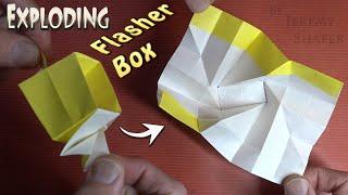 Exploding Flasher Box  Pure Origami