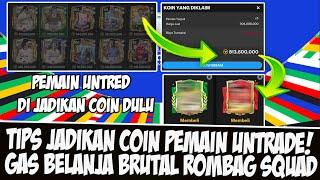 ROMBAG SQUAD & BELANJA BRUTAL!! TIPS JADIKAN COIN PEMAIN TIDAK BISA DIJUAL EVENT EURO 2024 FC MOBILE