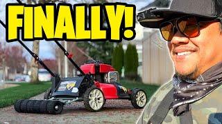 Makeshift Lawn Striper Kit on Troy! Troy-Bilt TB110 lawn mower rear roller mod! Results will stun!