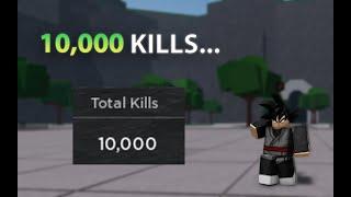 The Journey to 10,000 kills| strongest battlegrounds|roblox