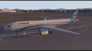 X-Plane 11 Airbus A321NEO Takeoff and Landing México Airport Interjet