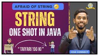 String in Java One Shot Class 10 ICSE | Class 10 Computer | String Important Programs in Java