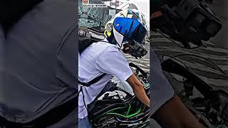 Motovloger ini sampe kaget saat melihat anak SMA bawa Ninja H2 #viral #motovlog #shorts