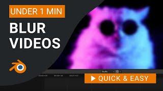 Blender Tutorial: How to Blur in Blender Video Editor