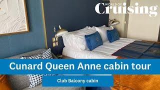 Cunard Queen Anne cabin tour | Club Balcony cabin