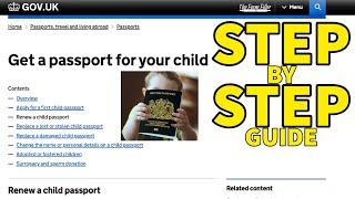 How To Renew Child UK Passport 2025