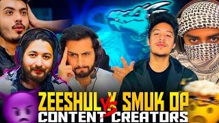 Smuk op & Zeeshul Op Fight with YOUTUBERS in creators room PUBG mobile #pubgmobile