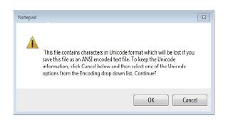 This file contains characters in unicode format  notepad (ANSI UTF-8)