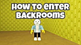 How to Enter Backrooms in Find the Noobies Morphs Roblox | backrooms