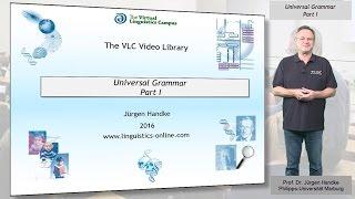 GEN120 - Universal Grammar - Part I