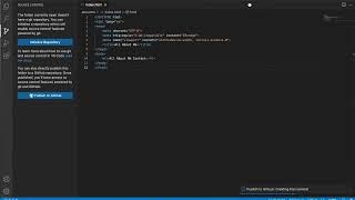 Setting up VSCode to push to a GitHub repository