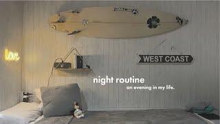 my night routine an evening at home after college | productive & cozy